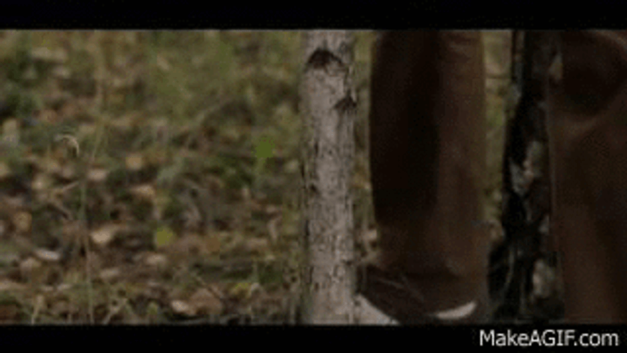 Sharp Dagger Cutting Wood GIF