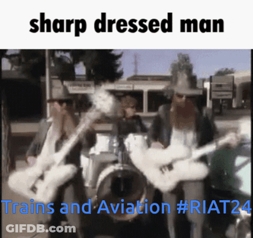 Sharp Dressed Man Trains Aviation RIAT24 GIF