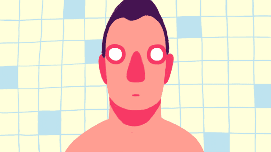Shaving Fail Animation GIF