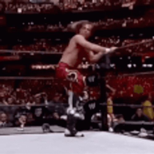 Shawn Michaels Stomping Hard GIF