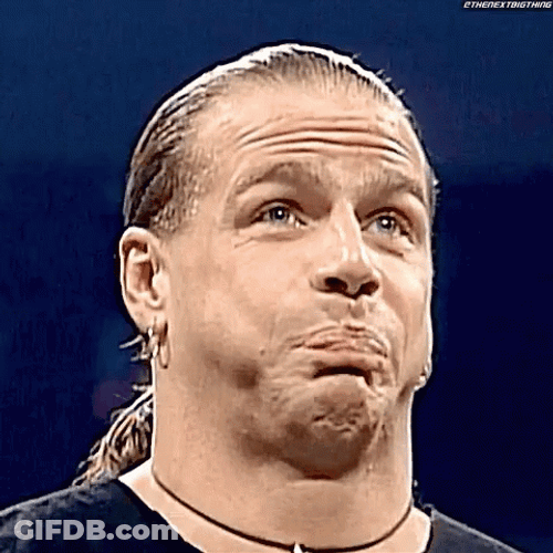 Shawn Michaels Stopping To Laugh GIF