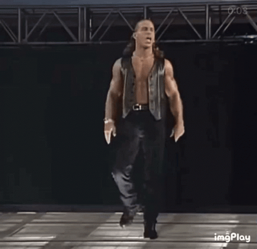 Shawn Michaels Suck It Walk GIF