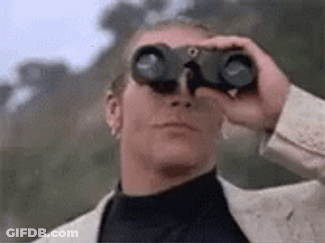 Shawn Michaels Using Binoculars Classic Film GIF