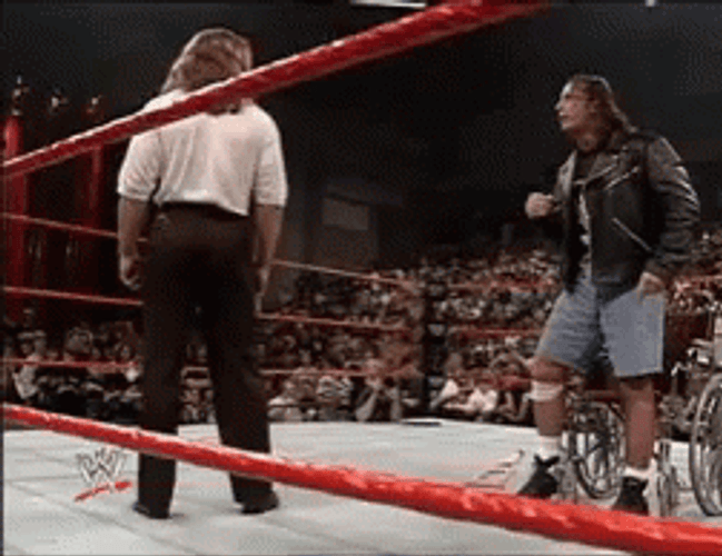 Shawn Michaels Wheelchair Knockout GIF