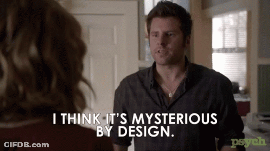 Shawn Spencer Thinks It's Mystery By Design GIF