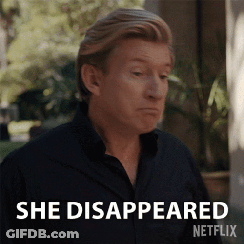 She Disappear Meme GIF
