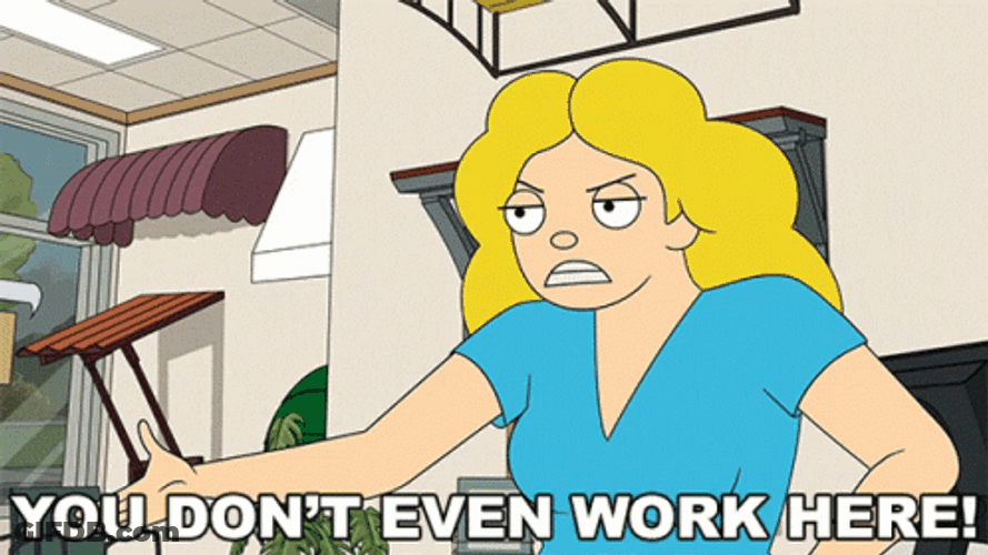 She Doesn't Even Go Here Debbie Harper GIF