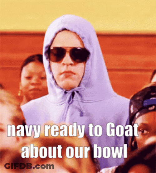 She Doesn't Even Go Here Navy Goat Meme GIF
