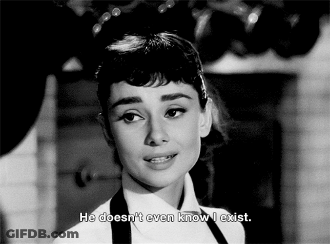 She Doesn't Even Go Here Vintage Audrey Hepburn GIF