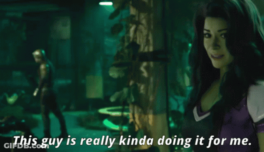 She Hulk Talking Daredevil GIF