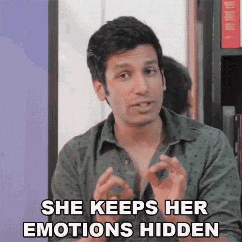 She Keeps Her Emotions Hidden GIF