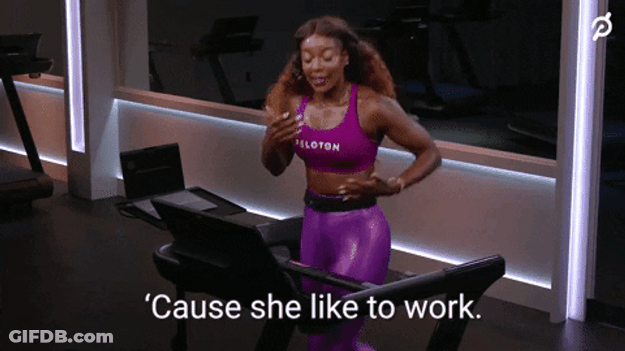 She Likes To Work Out GIF