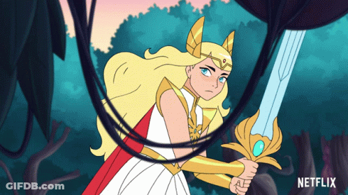 She-Ra Holding A Sword GIF