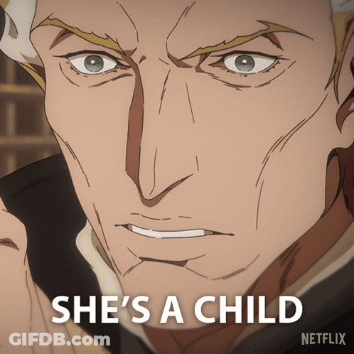 She's A Child Cartoon GIF