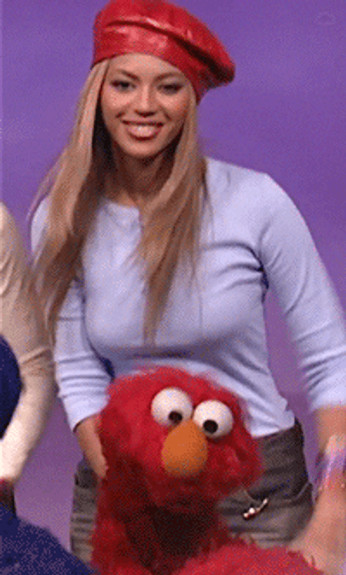She's With Dancing Elmo Wave Moves GIF