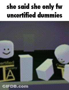 She Said She Only Fw Uncertified Dummies Marshmallows GIF