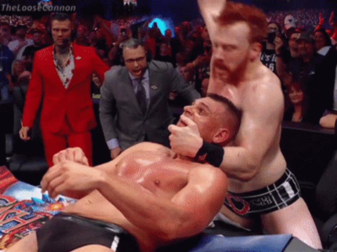 Sheamus Slapping Gunther GIF
