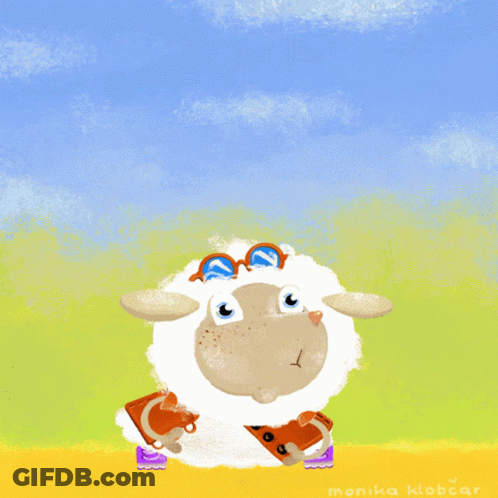 Sheep Behind Chicken Wire Fence GIF