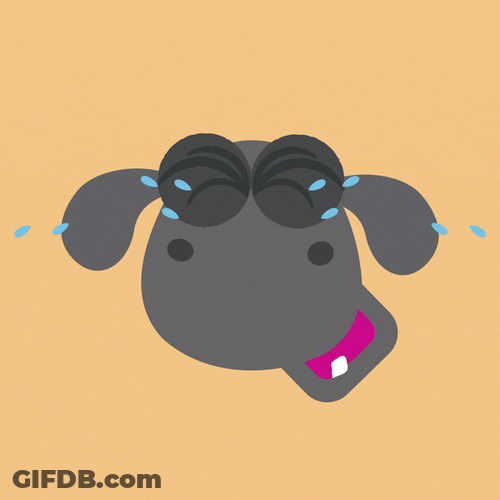 Sheep Crying Emoji GIF