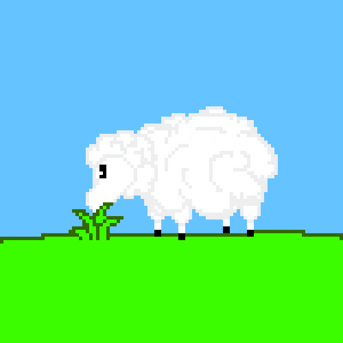 Sheep Eating Grass GIF