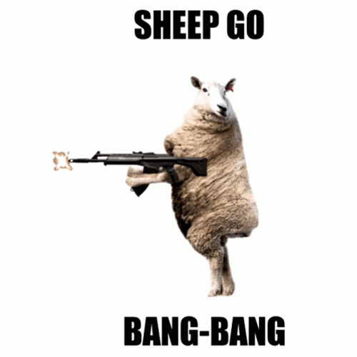 Sheep Go Bang Bang GIF