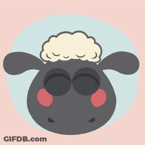 Sheep Shaun Happy Bounce Rainbow GIF