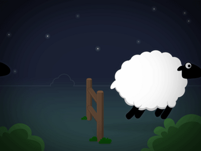 Sheep Sleepless Nights Animation GIF
