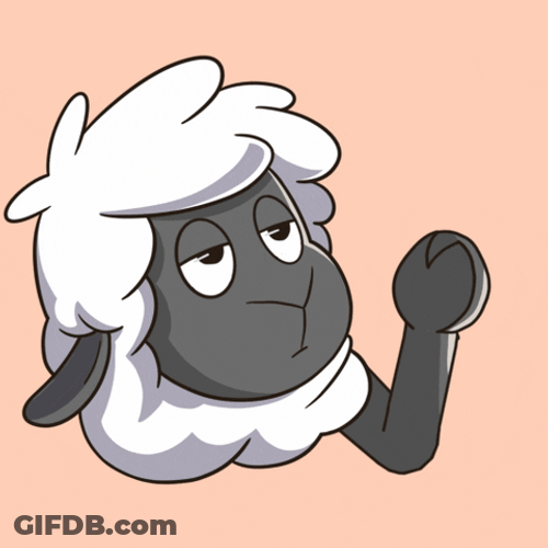 Sheep Sticker Funny Salute GIF