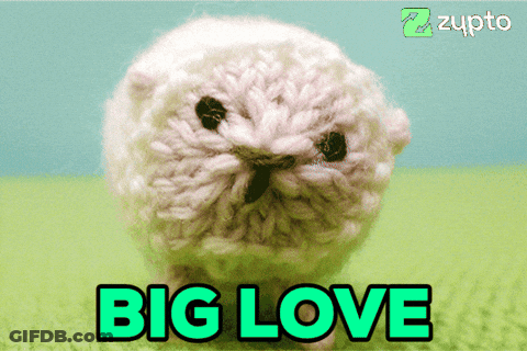 Sheep With Hearts On Face Saying Big Love GIF