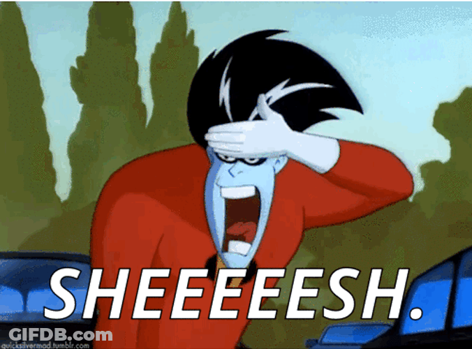 Sheesh Exhausting Cartoon GIF