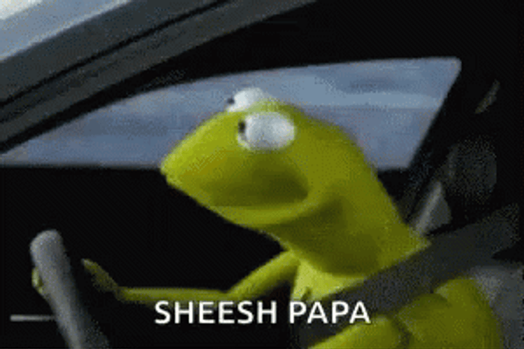 Sheesh Kermit Frog GIF