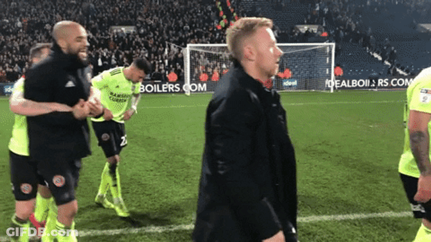 Sheffield United Hug From Behind GIF