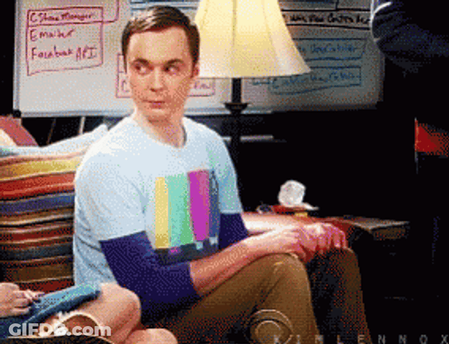 Sheldon Cooper Winky Face GIF