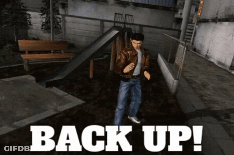 Shenmue Back It Up GIF