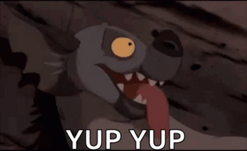 Shenzi Yup Yup GIF