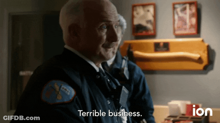 Sheriff Saying Terrible Business GIF