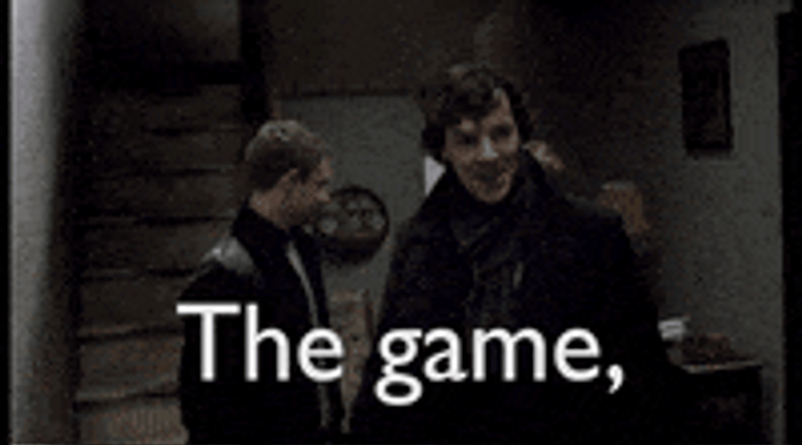 Sherlock Benedict Cumberbatch Game Is On GIF