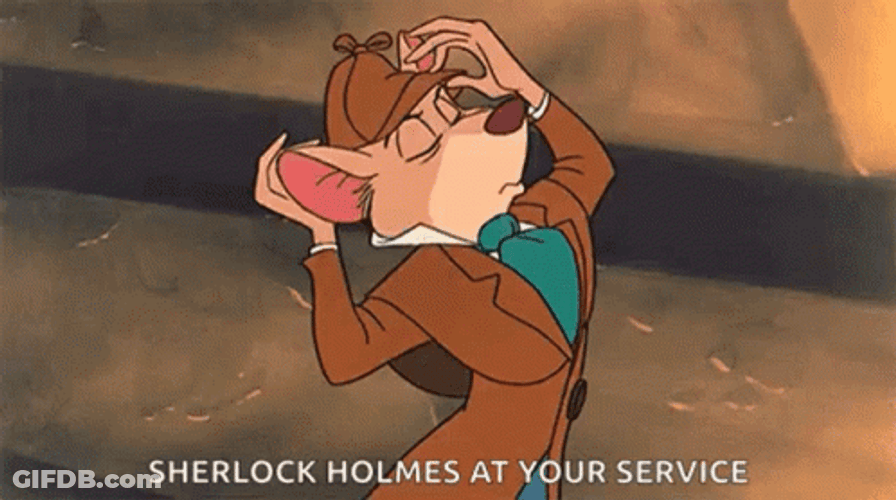 Sherlock Holmes At Your Service GIF
