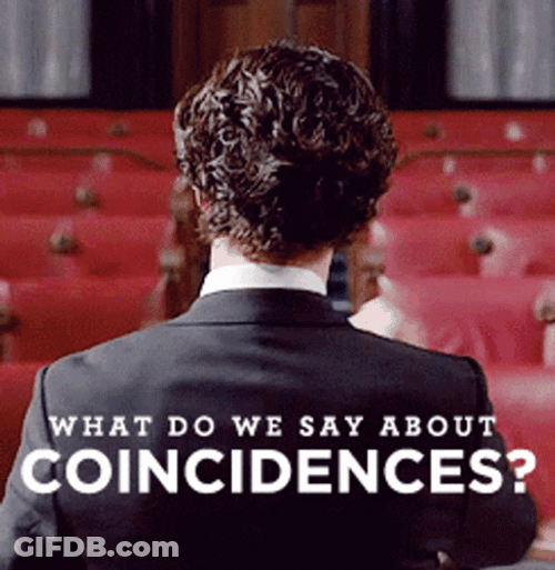 Sherlock Holmes Coincidences GIF