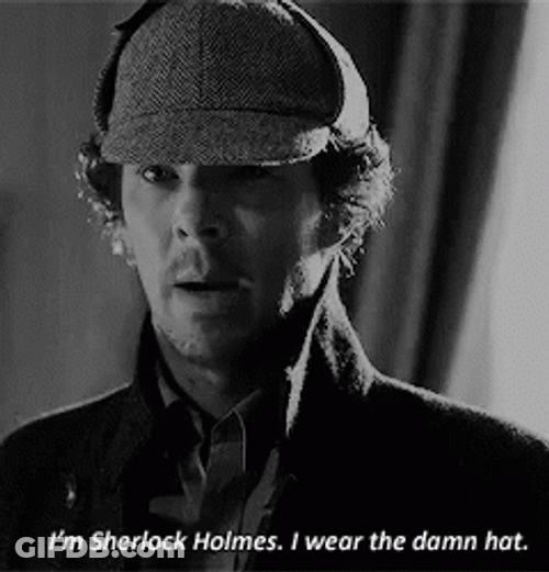 Sherlock Holmes I Wear The Hat GIF