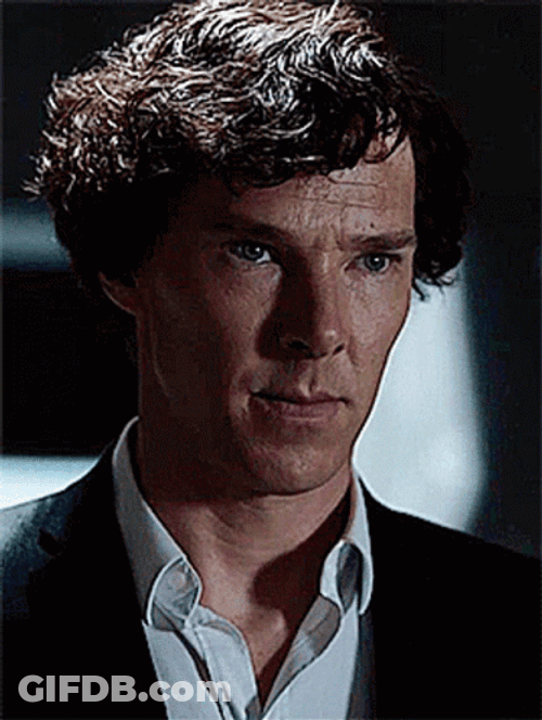 Sherlock Holmes Realizes Something GIF