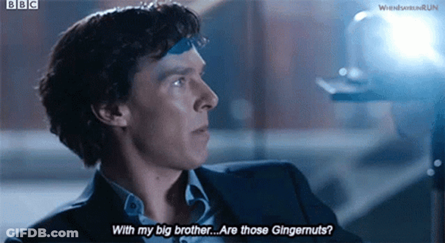 Sherlock Holmes With My Big Brother GIF