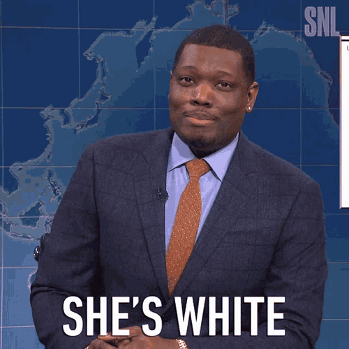 Shes White Michael Che GIF