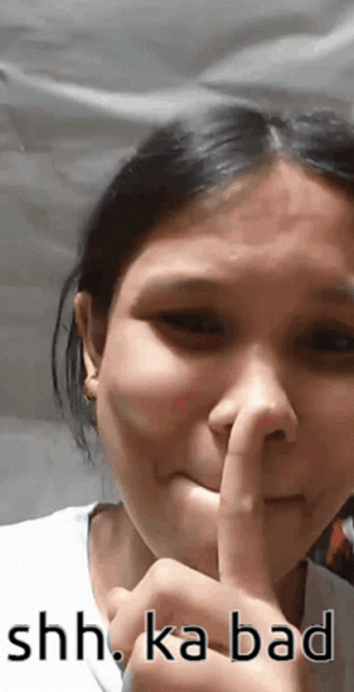 Shh Bad Girl Reaction GIF