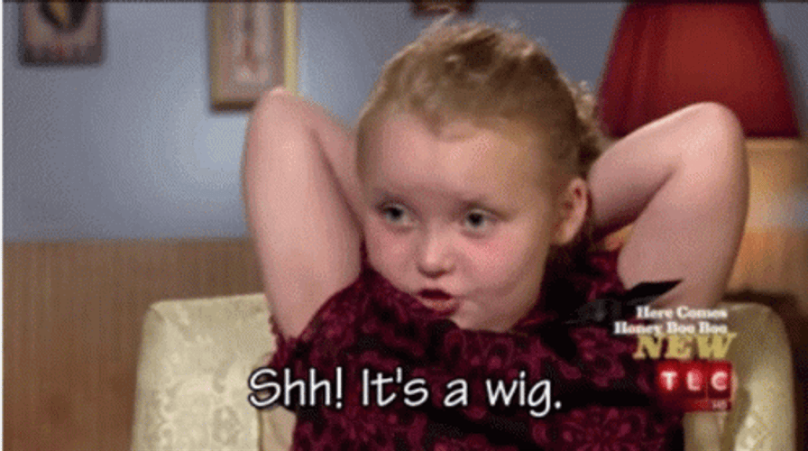 Shh It's A Wig Baby Girl GIF