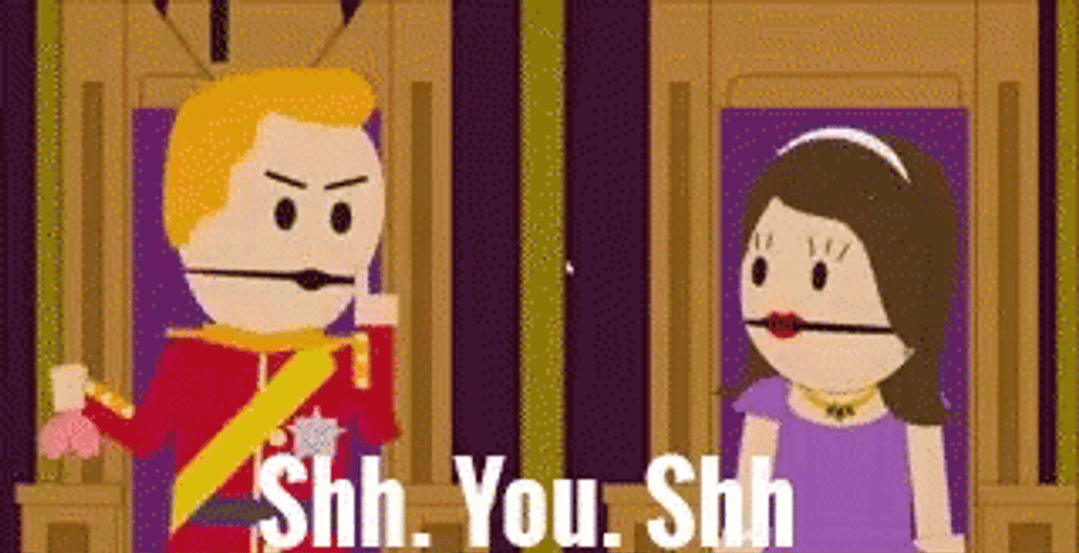 Shh South Park Characters GIF