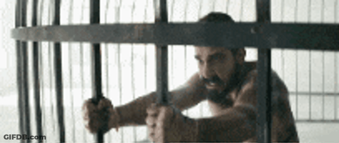 Shia Labeouf Angry And Clapping In Cage GIF
