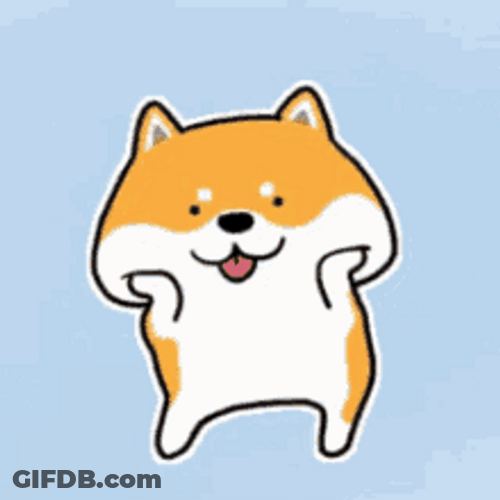 Shiba Inu Hunting Dog Cute Cheeks Dance Ngao Zalo GIF