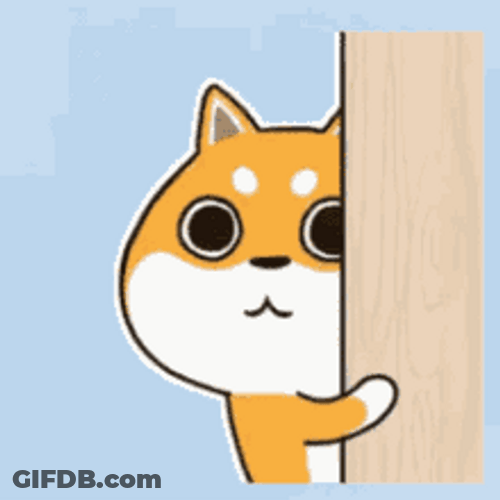 Shiba Inu Hunting Dog Cute Scared Hide And Seek GIF