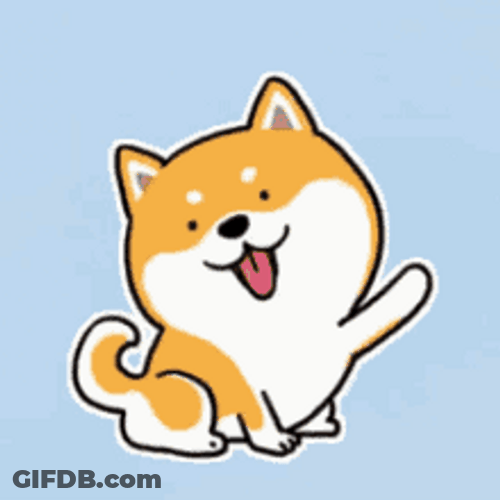 Shiba Inu Hunting Dog Cute Wave Tongue Sticking Out GIF